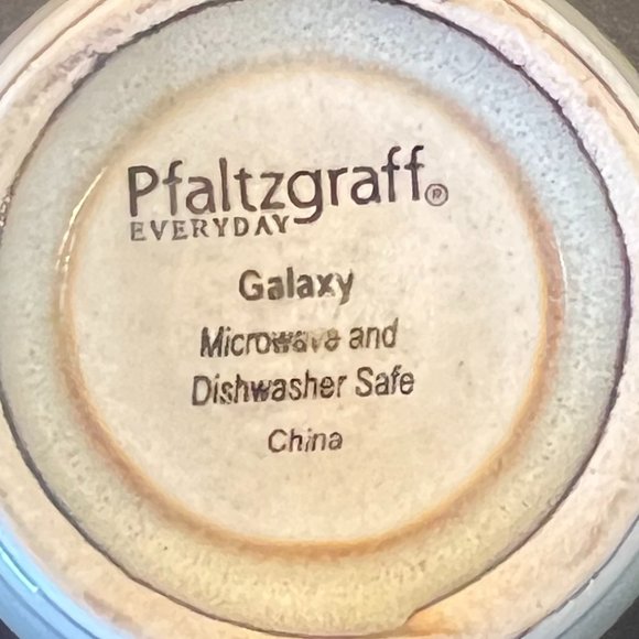 Set of 3 PFALTZGRAFF Galaxy Blue Handcrafted Stoneware Mugs with Reactive Glaze - Picture 8 of 8